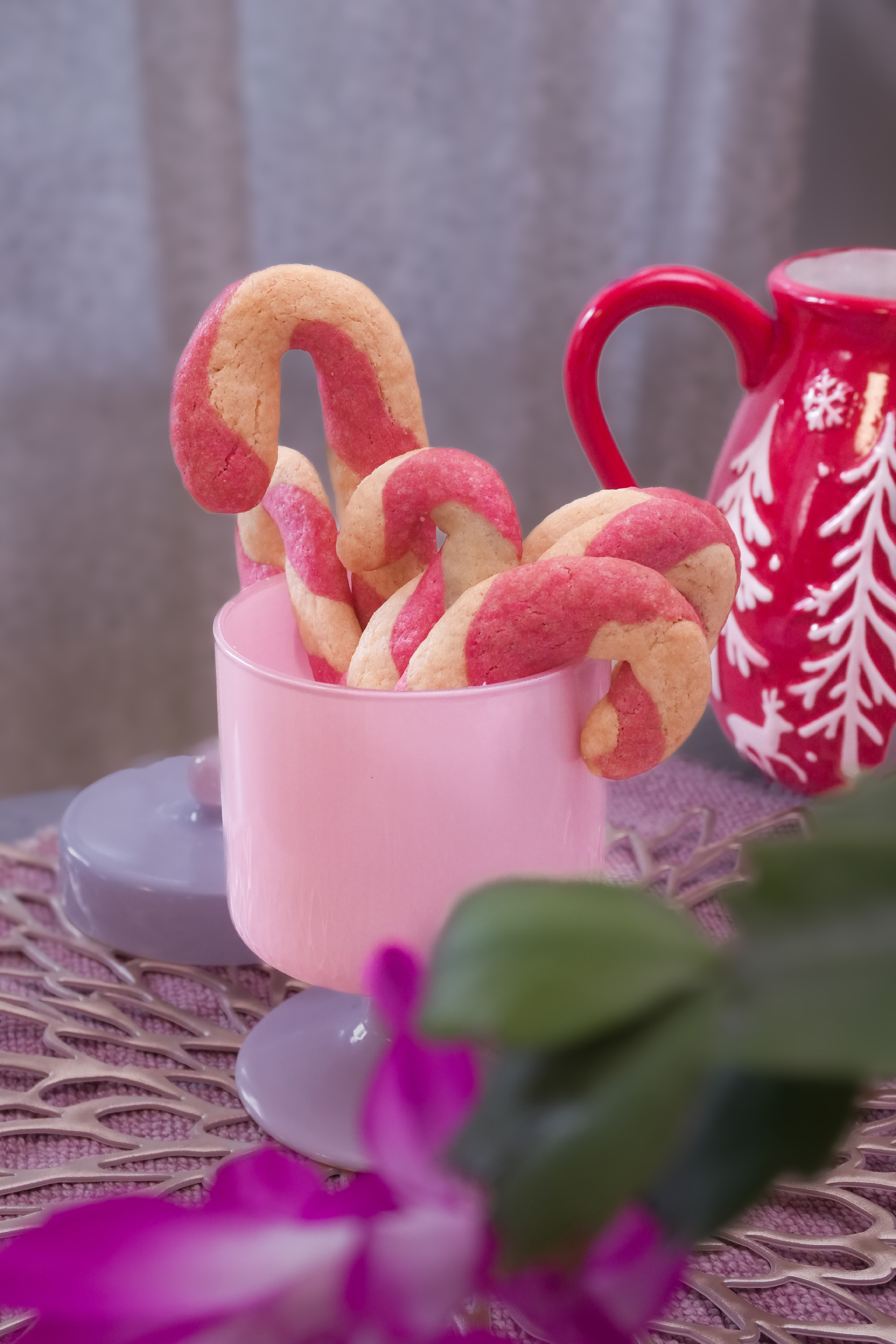 Karácsonyi csíkos aprósüti