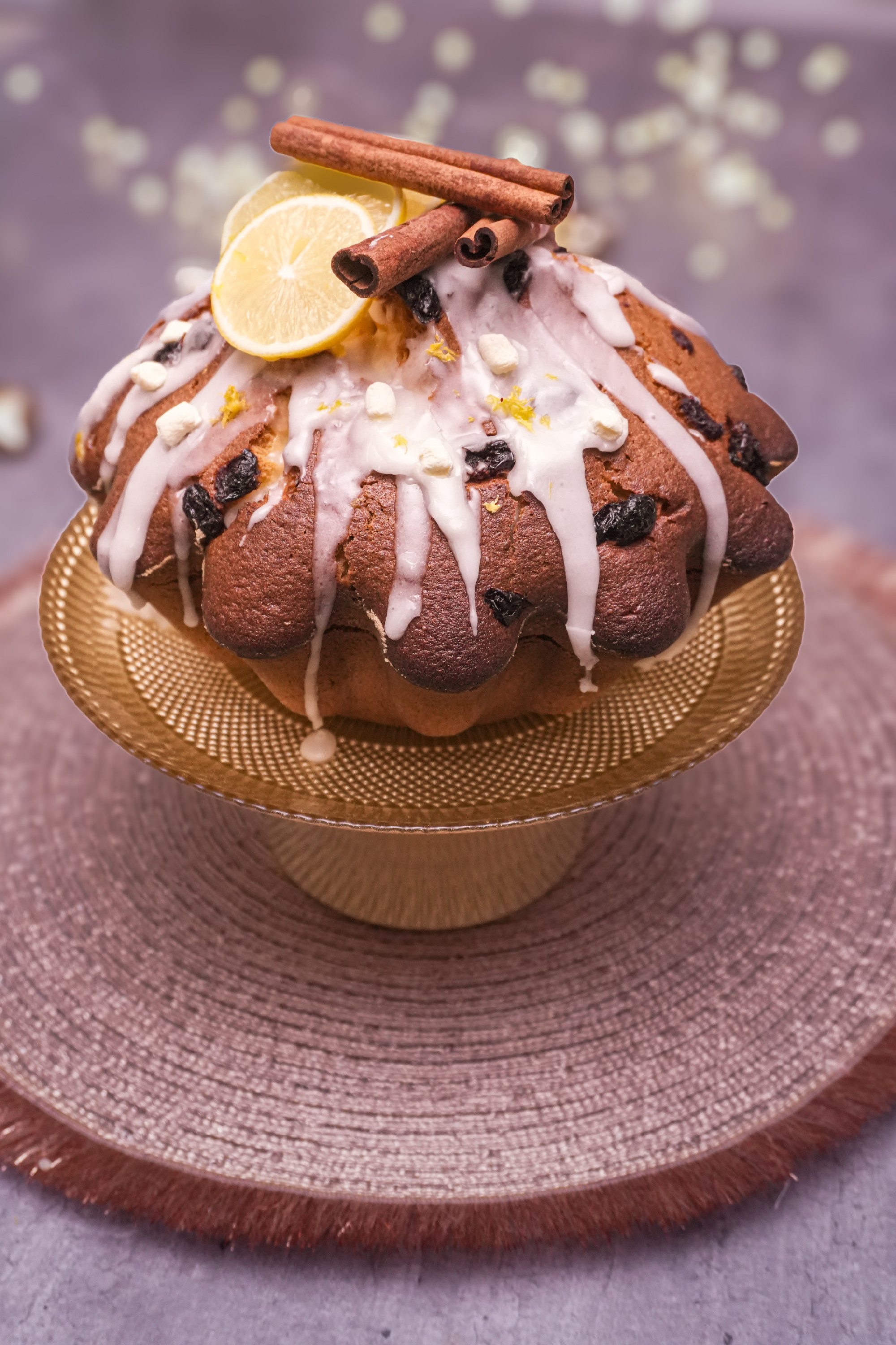 Citromos, fahéjas, vörösáfonyás kuglóf