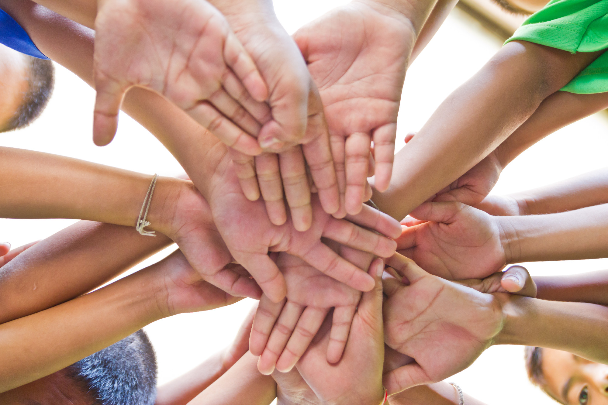 group Hands together