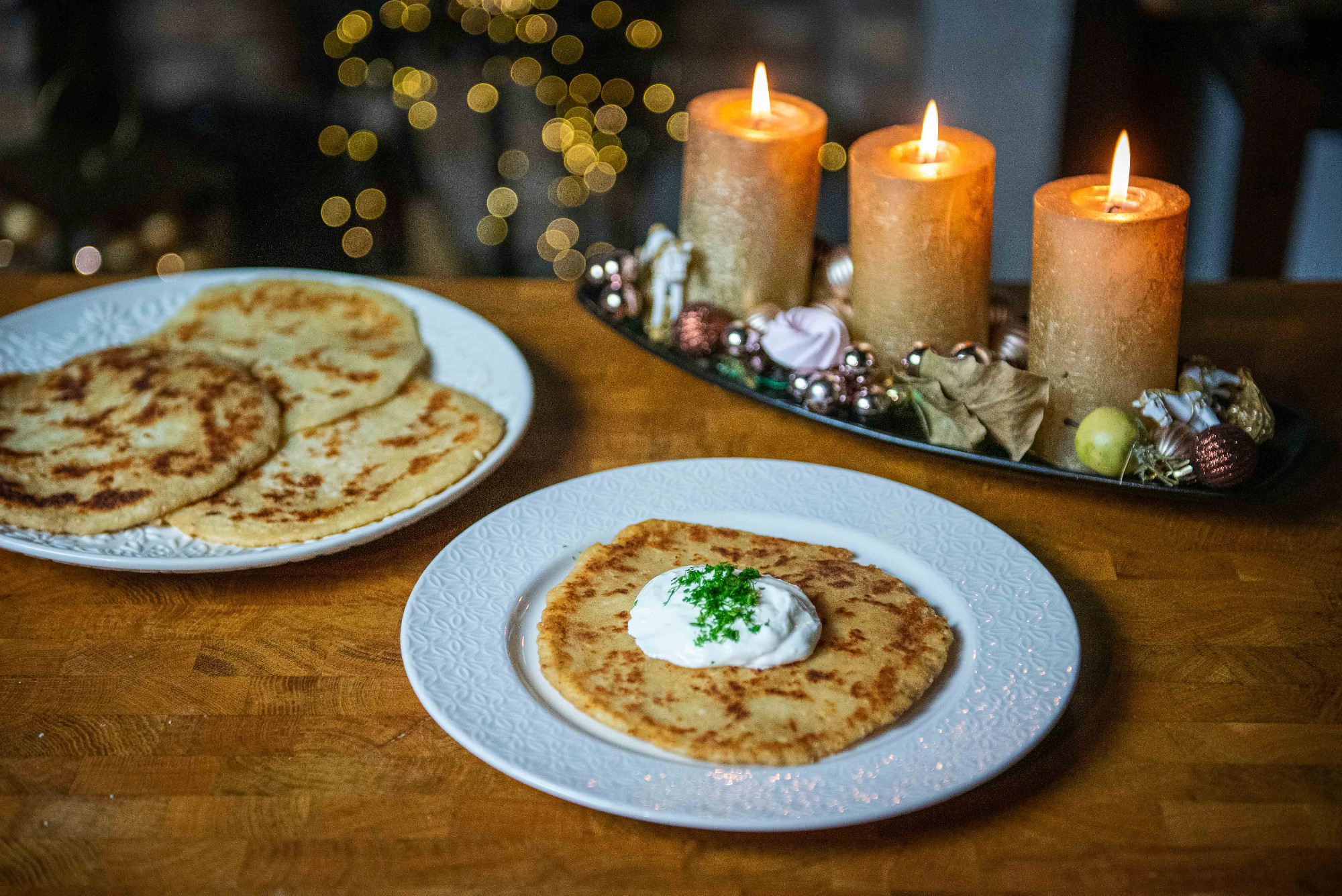 Serpenyős túrós lepény