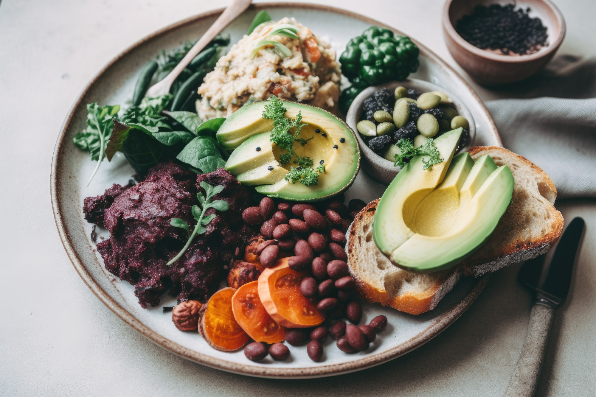 plate of simple, delicious zero-waste meals that are easy to prepare