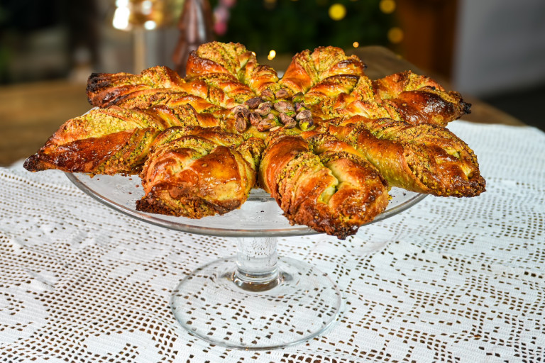 Pisztáciás csillagkalács