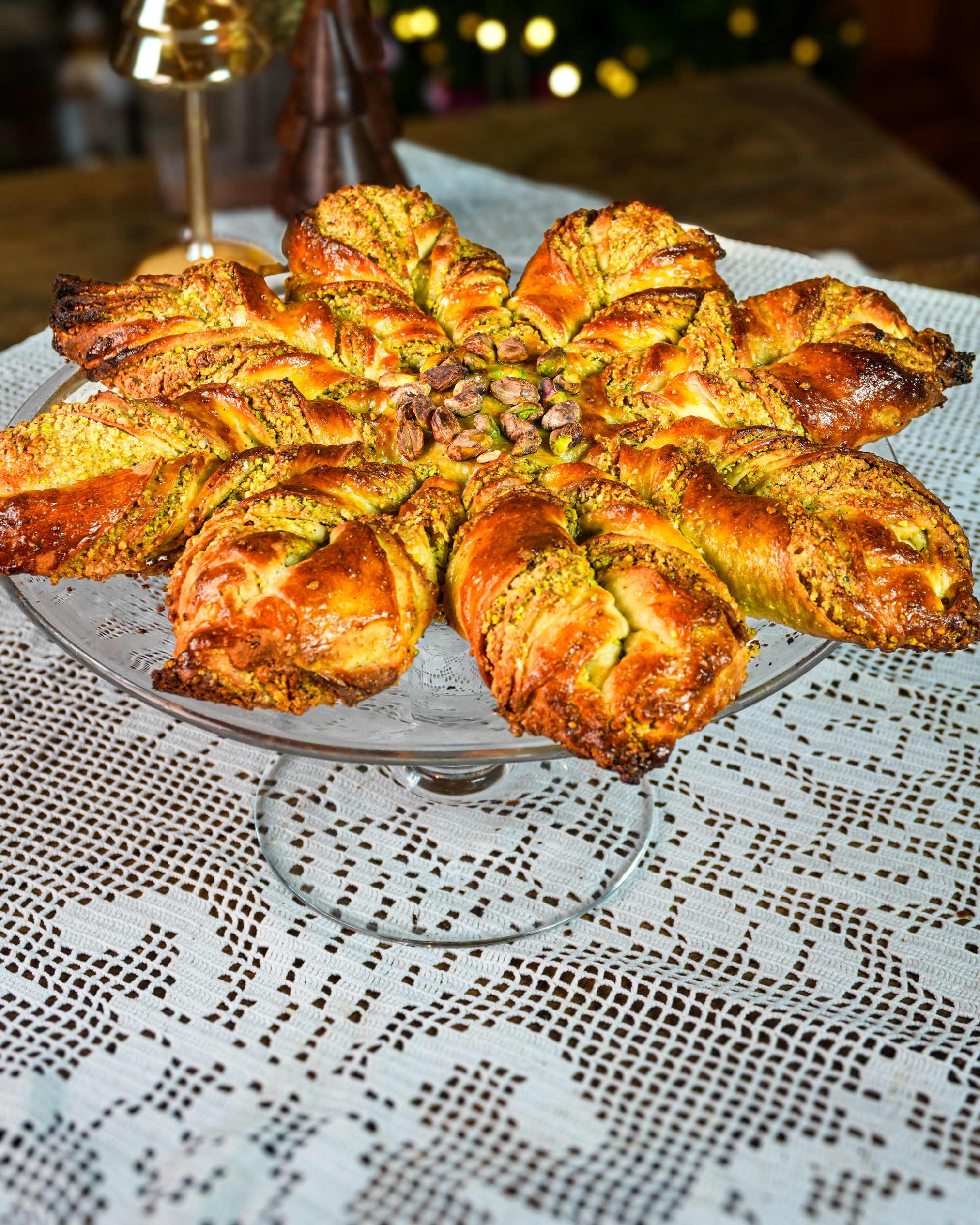 Pisztáciás csillagkalács