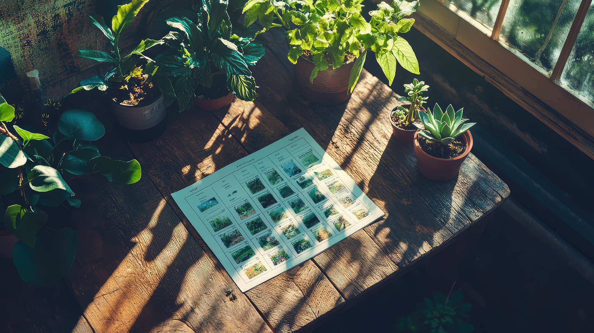 nature calendar green