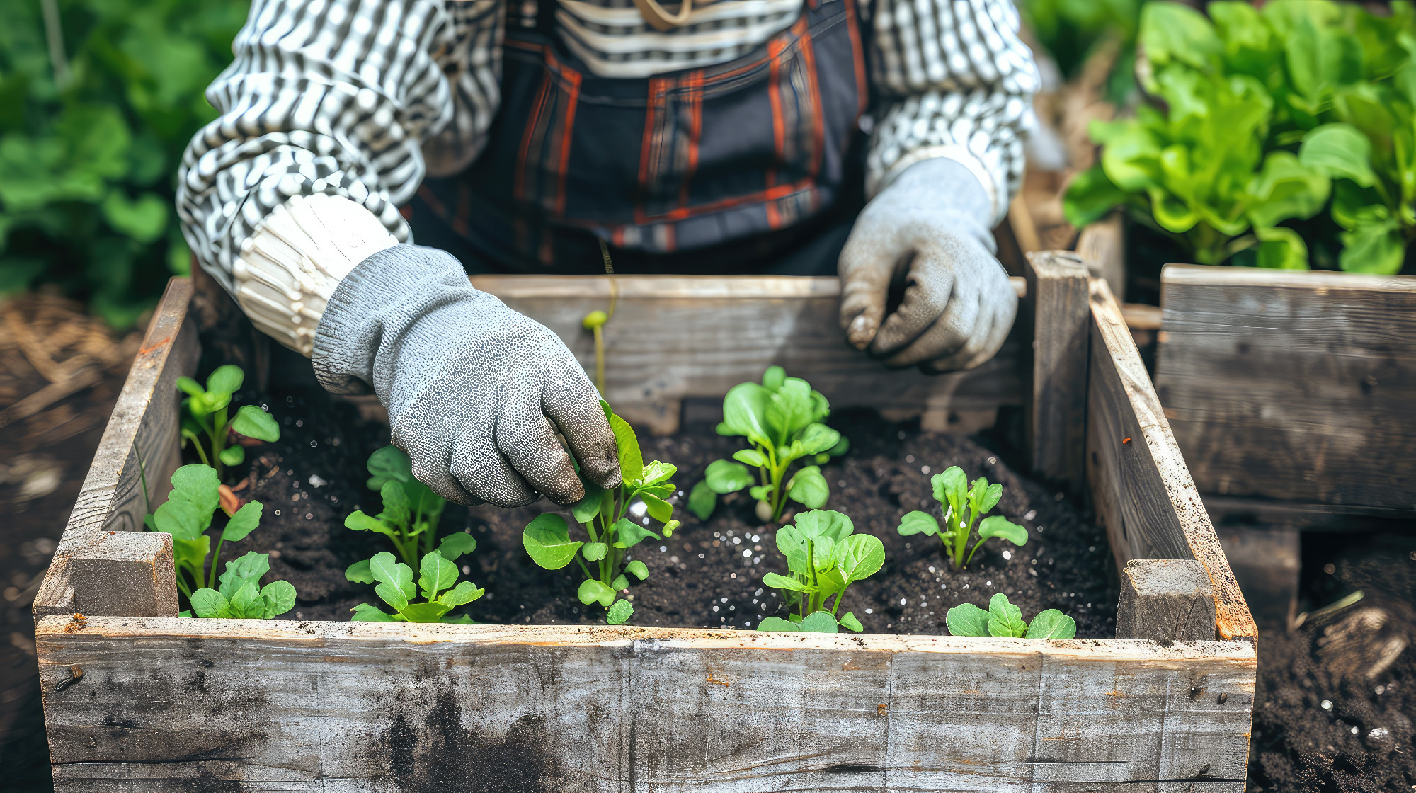 In the hands of the elderly woman, seedlings find a nurturing embrace, as they grow to become a testament to the cycle of life