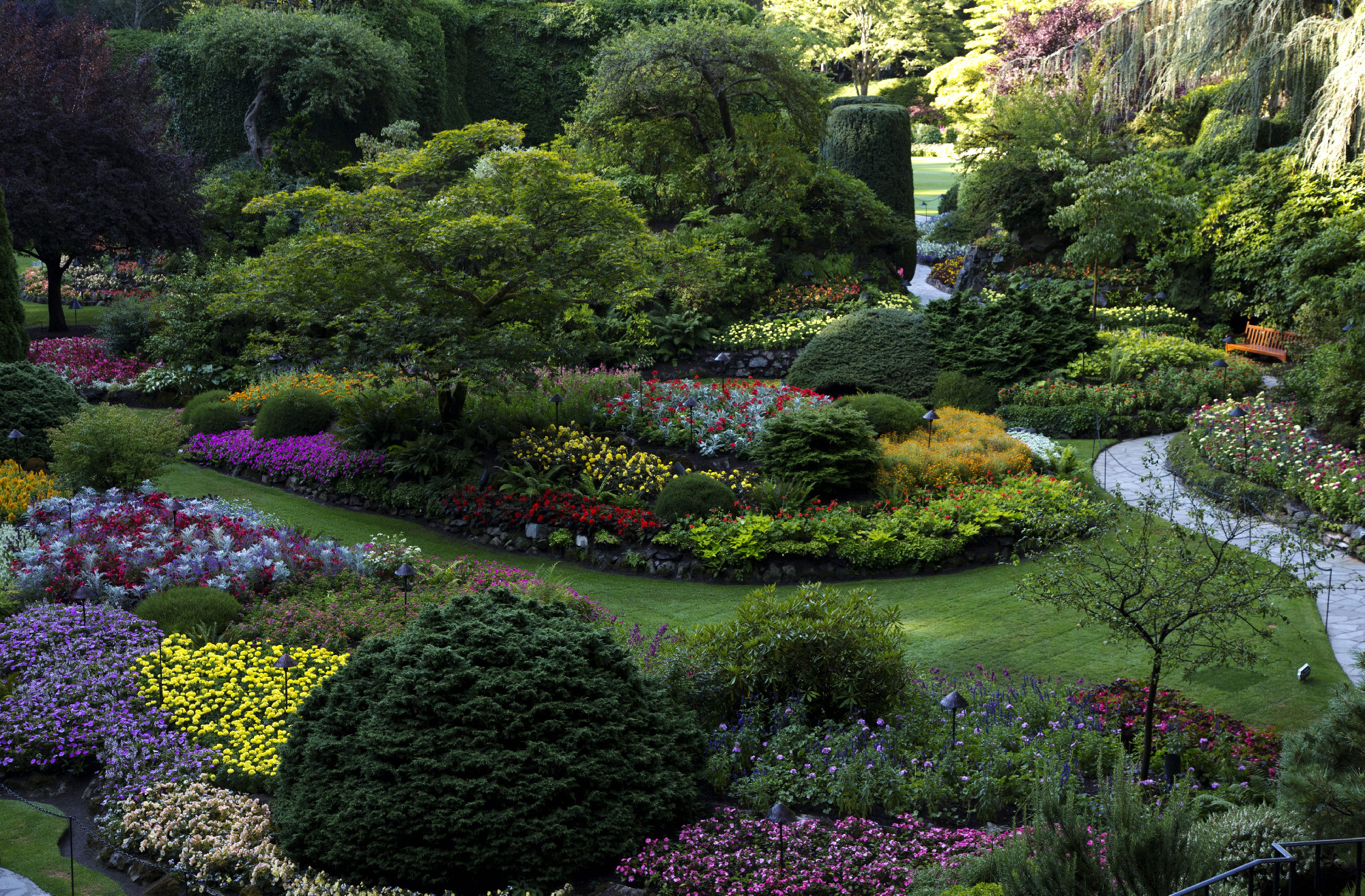 Történelmi kertek: The Butchart Gardens – Kanada