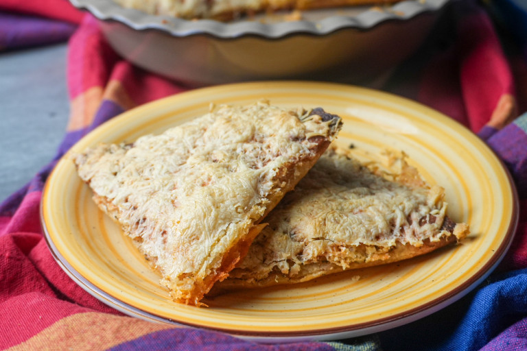 Sajtos tortilla háromszögek