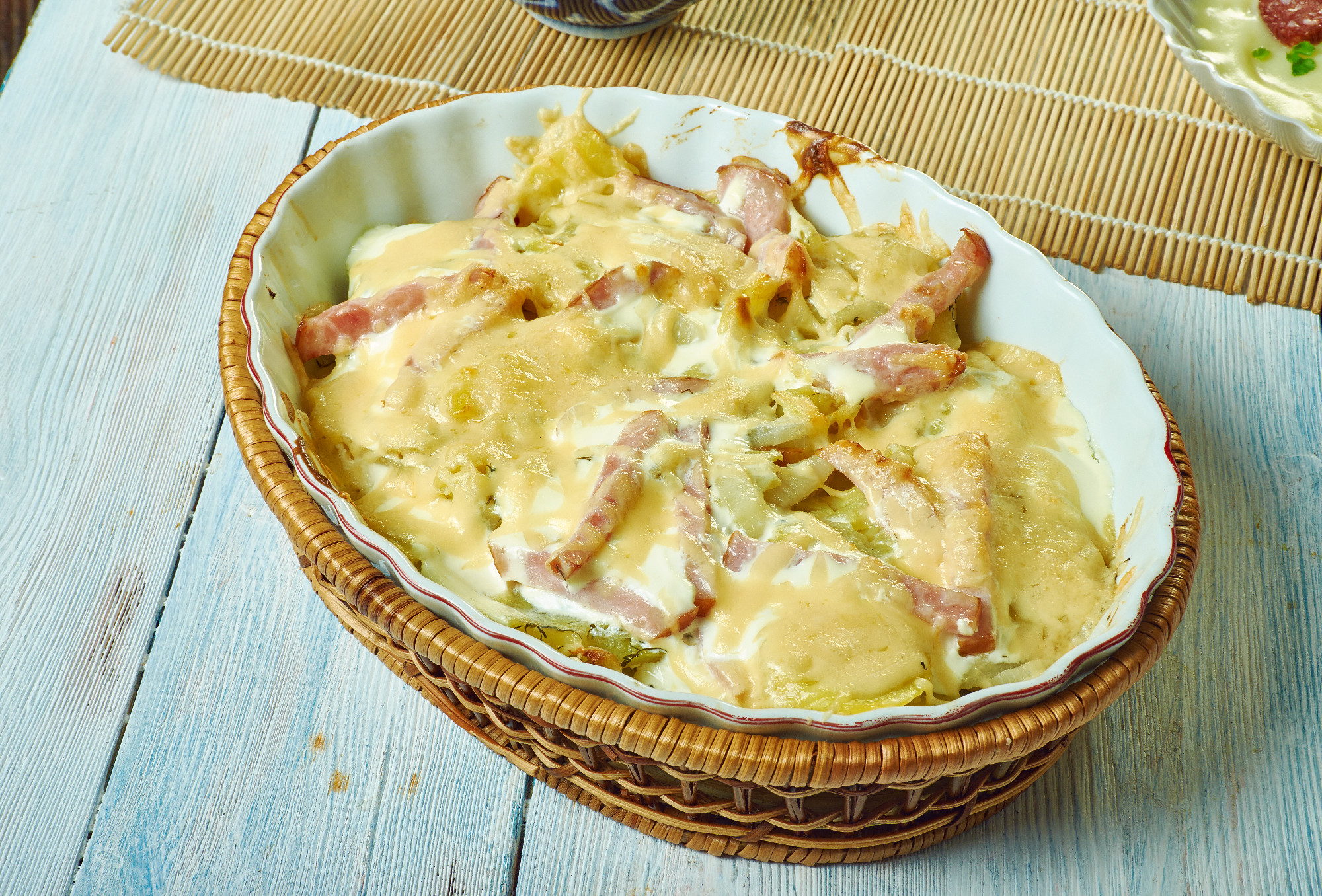 Creamy Potato, Bacon  Brie Tartiflette