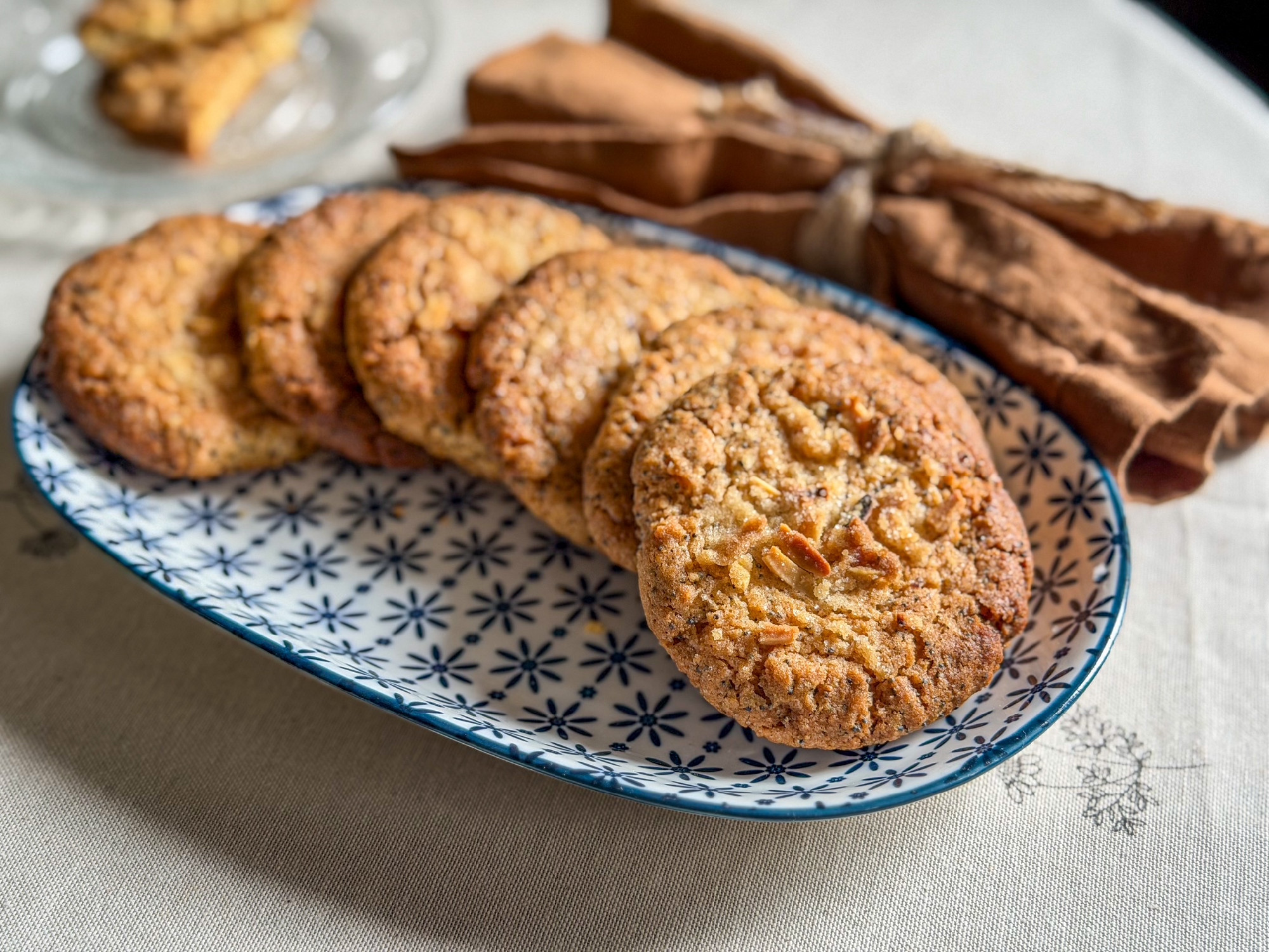 Mandulás, mákos keksz