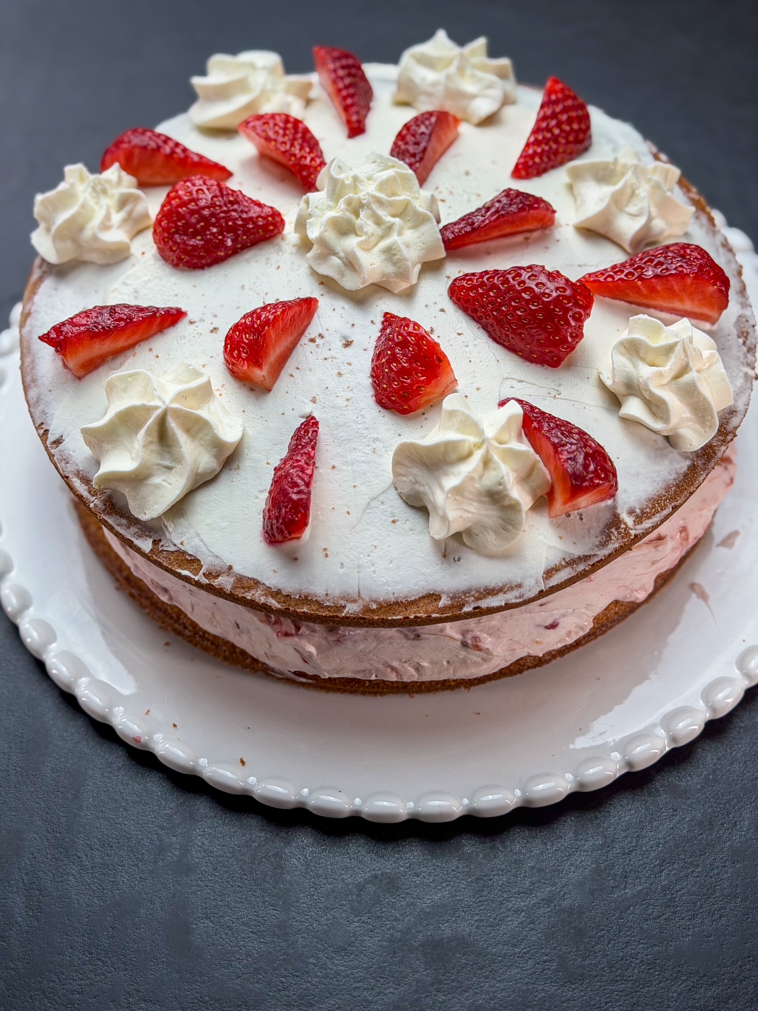 Epres, rebarbarás torta