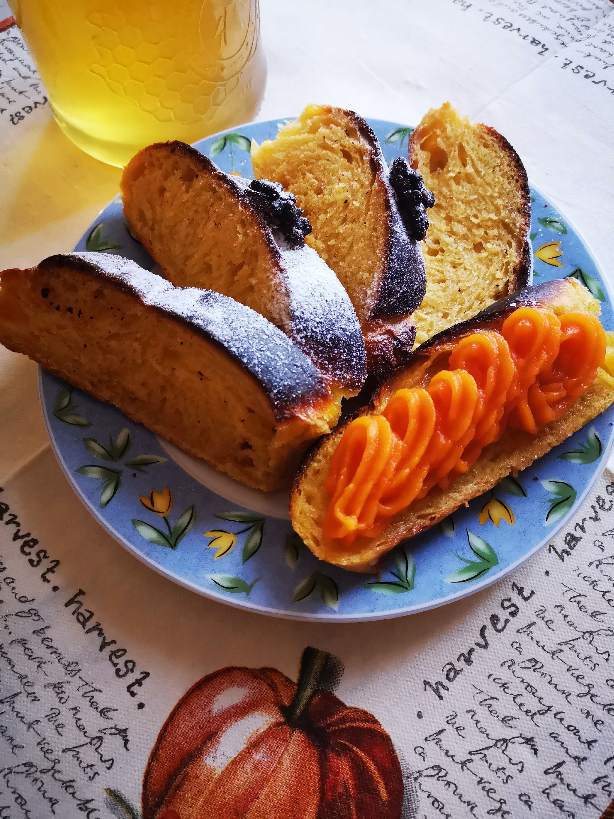 Kovászos sütőtökös kalács