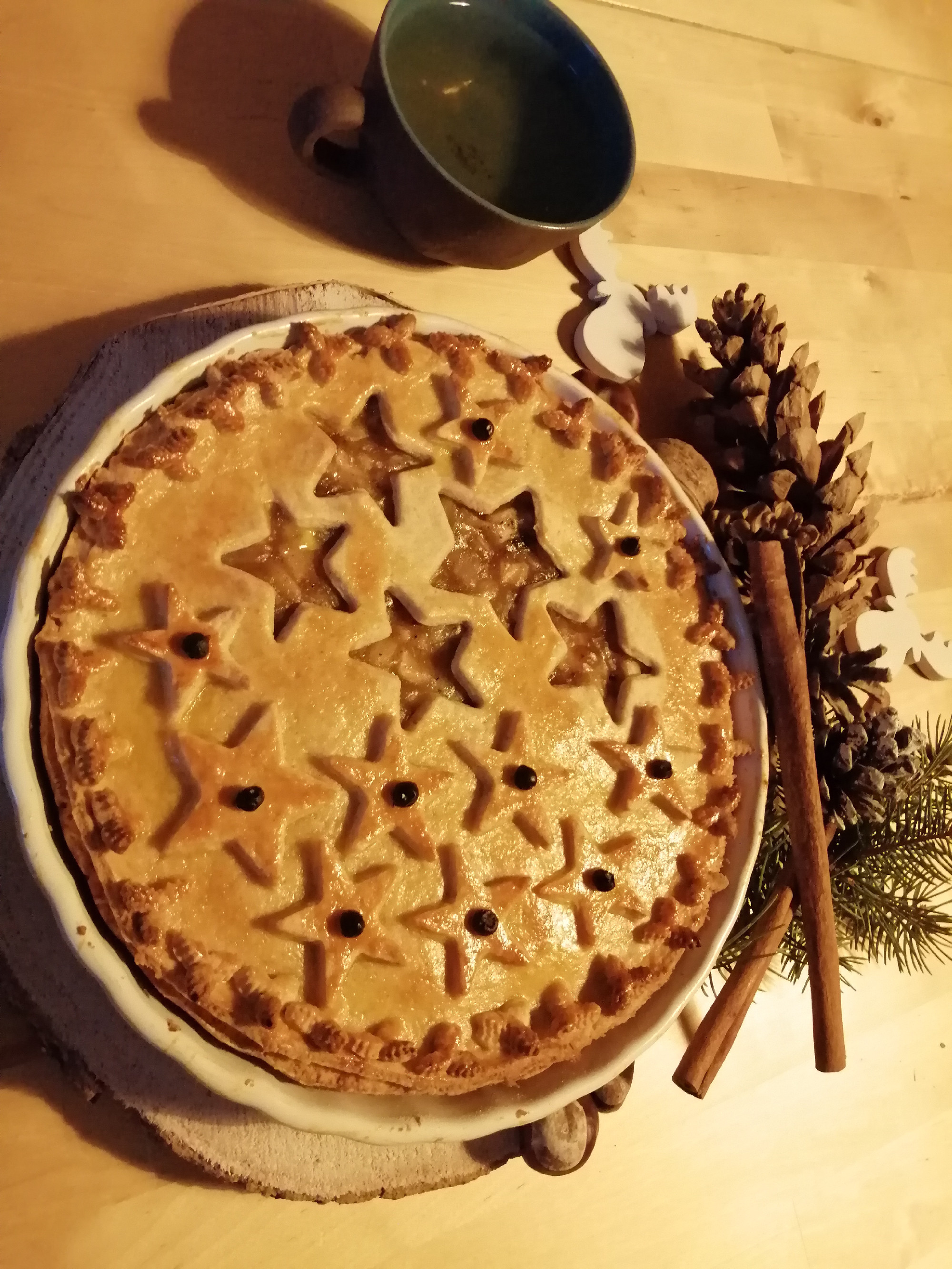 Borókás karamellás almás pite