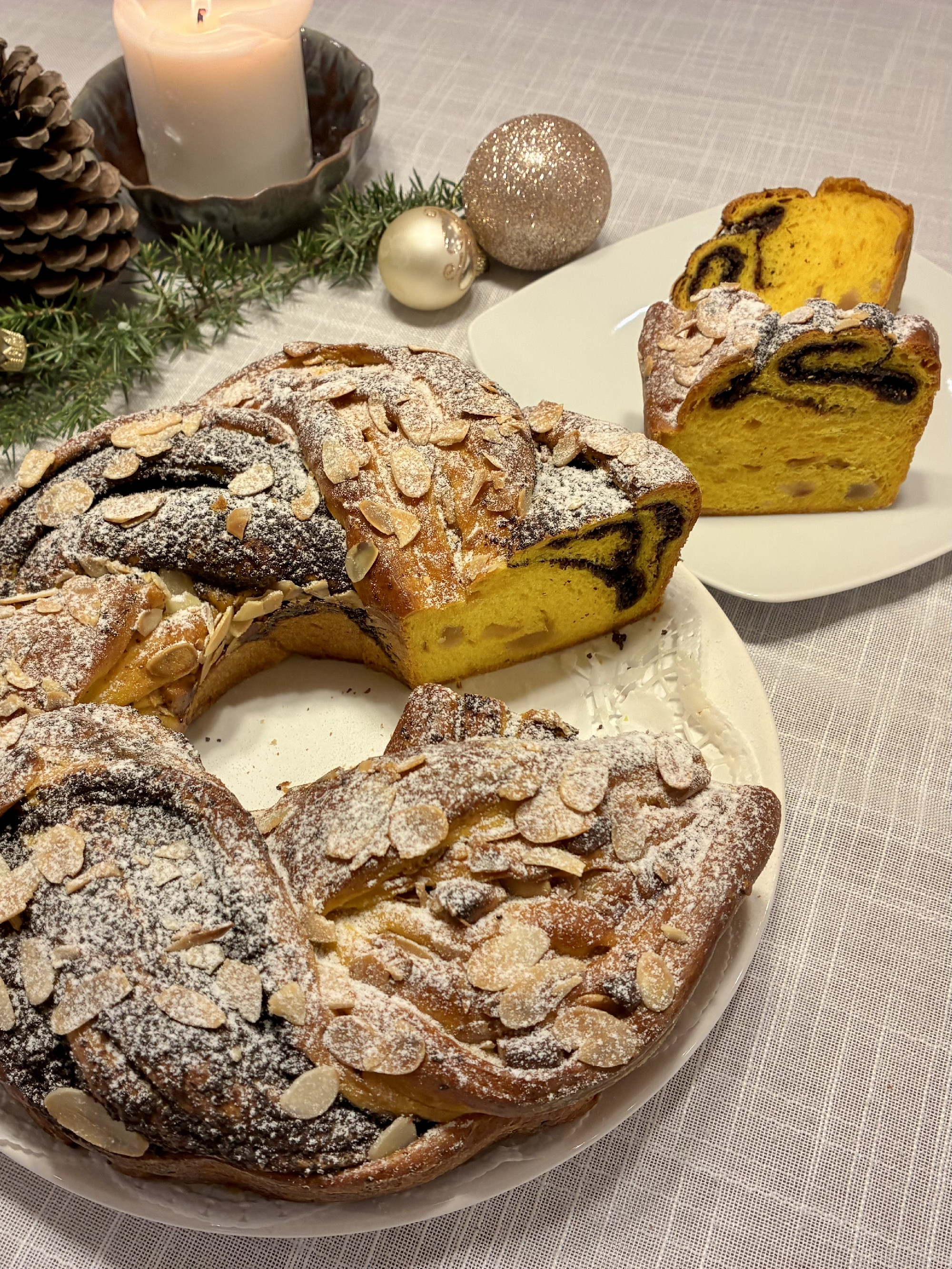 Karácsonyi kalácskoszorú