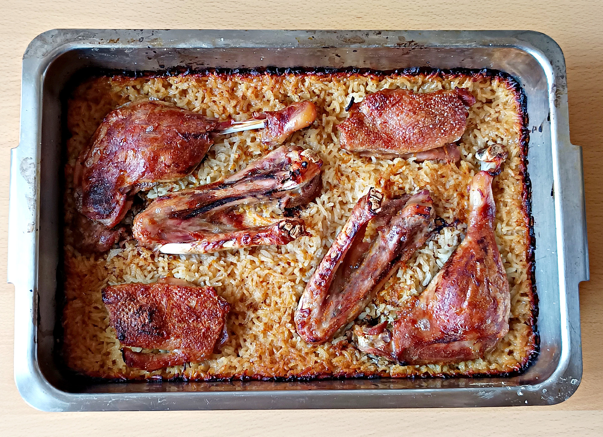 Narancsos kacsasült rizságyon