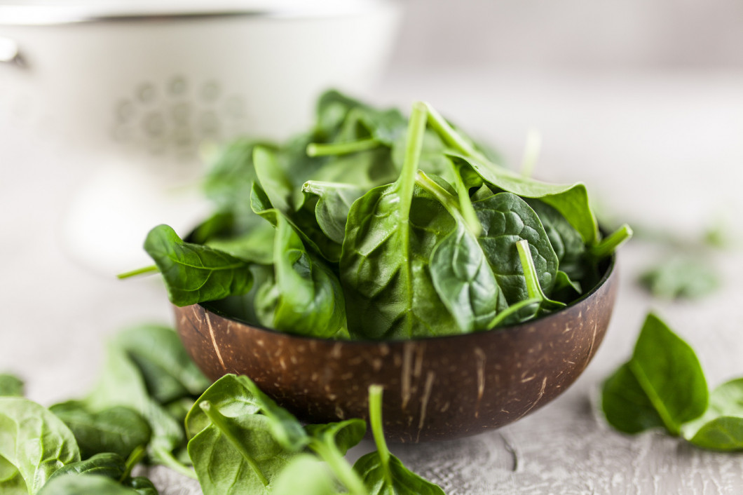 Baby spinach leaves