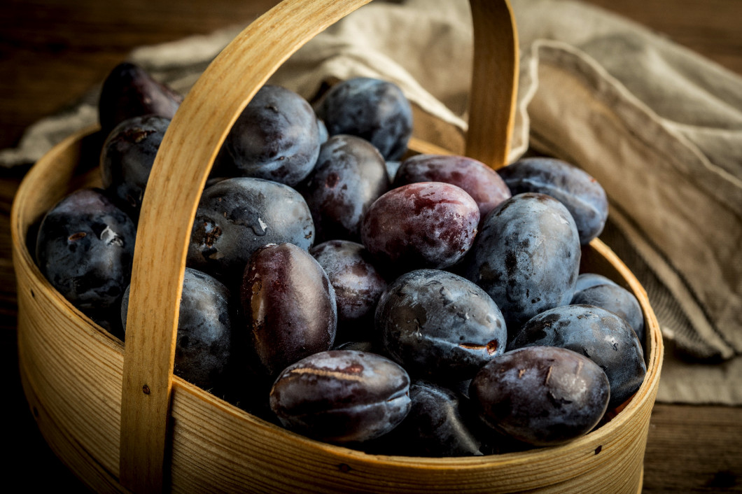 Plums from home garden.