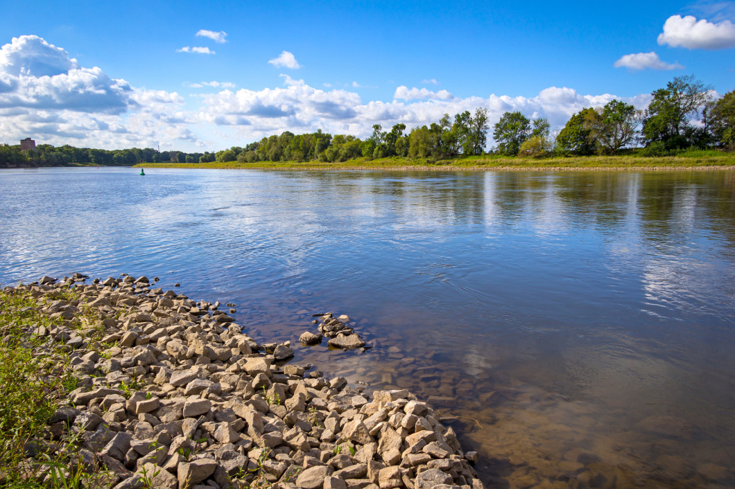 Landscape on the River Elbe near Dessau