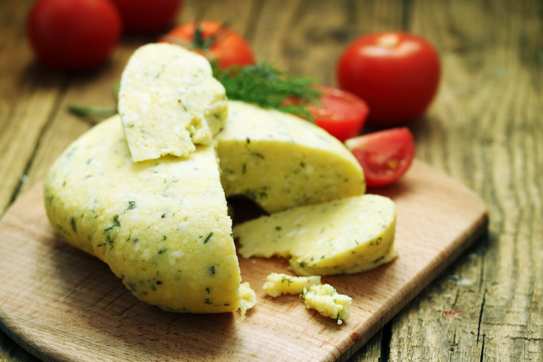home-hard cheese with dill