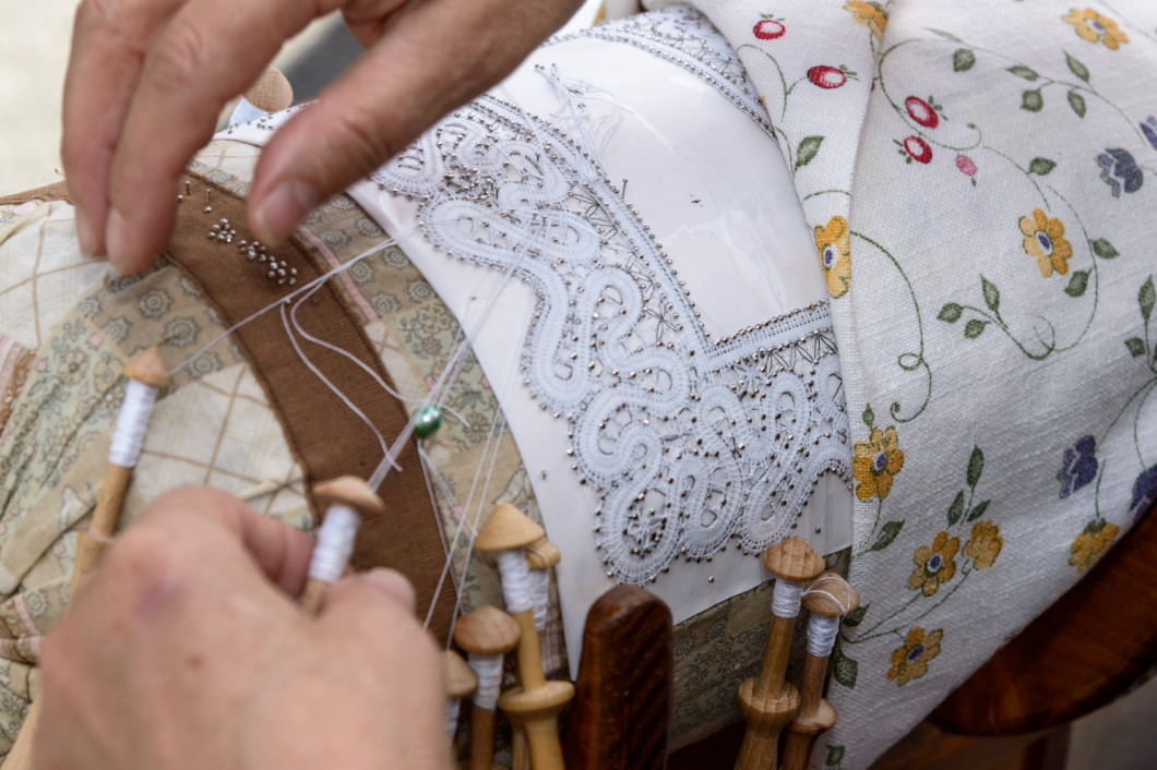 Bobbin Lace Hands at Work 