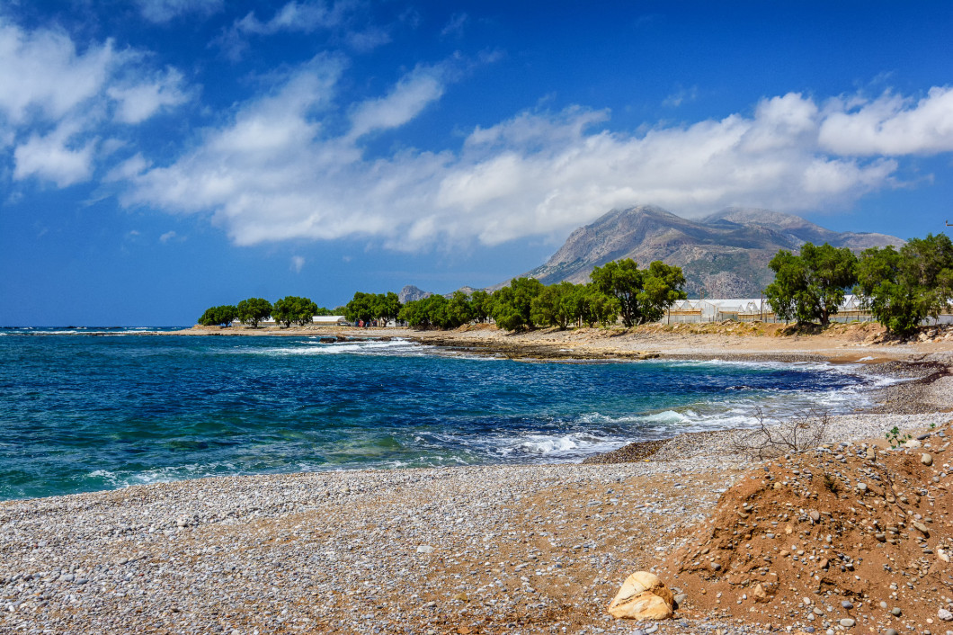 Beautiful Falassarna beach on Crete island, Greece