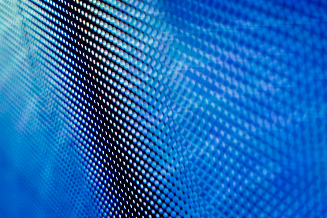 CloseUp LED blurred screen. LED soft focus background. abstract 