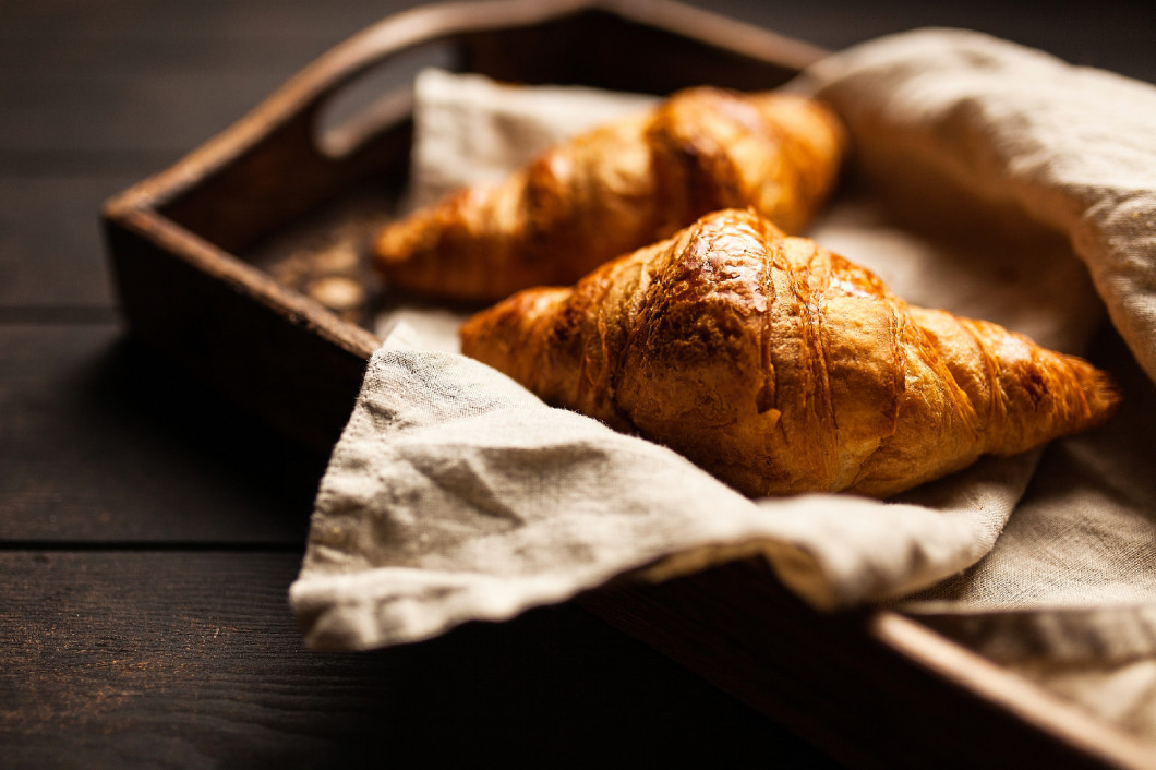 Fresh butter croissants