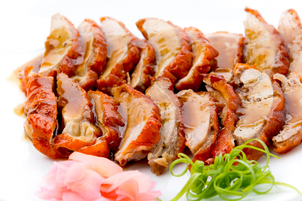 Roasted duck and vegetables, Chinese style