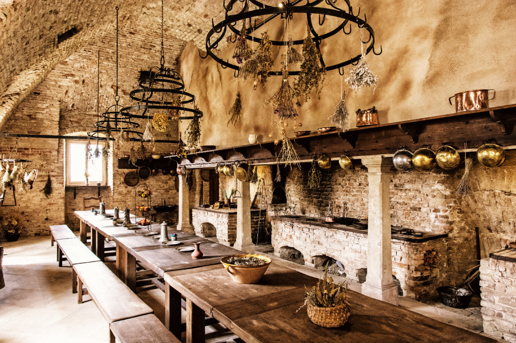 Schloss Niederweiden in Austria, interior space, yellow photo fi