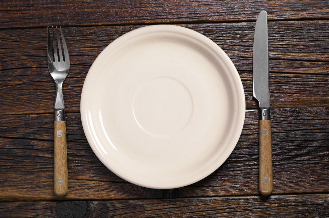 Plate and cutlery