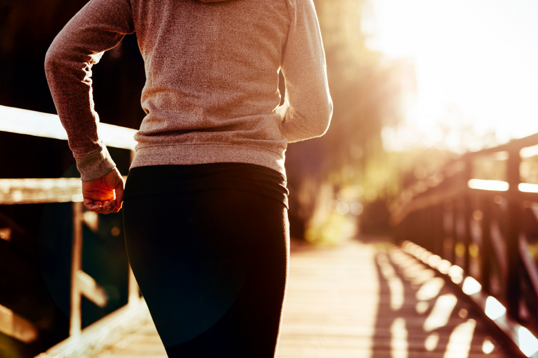 Beautiful female runner