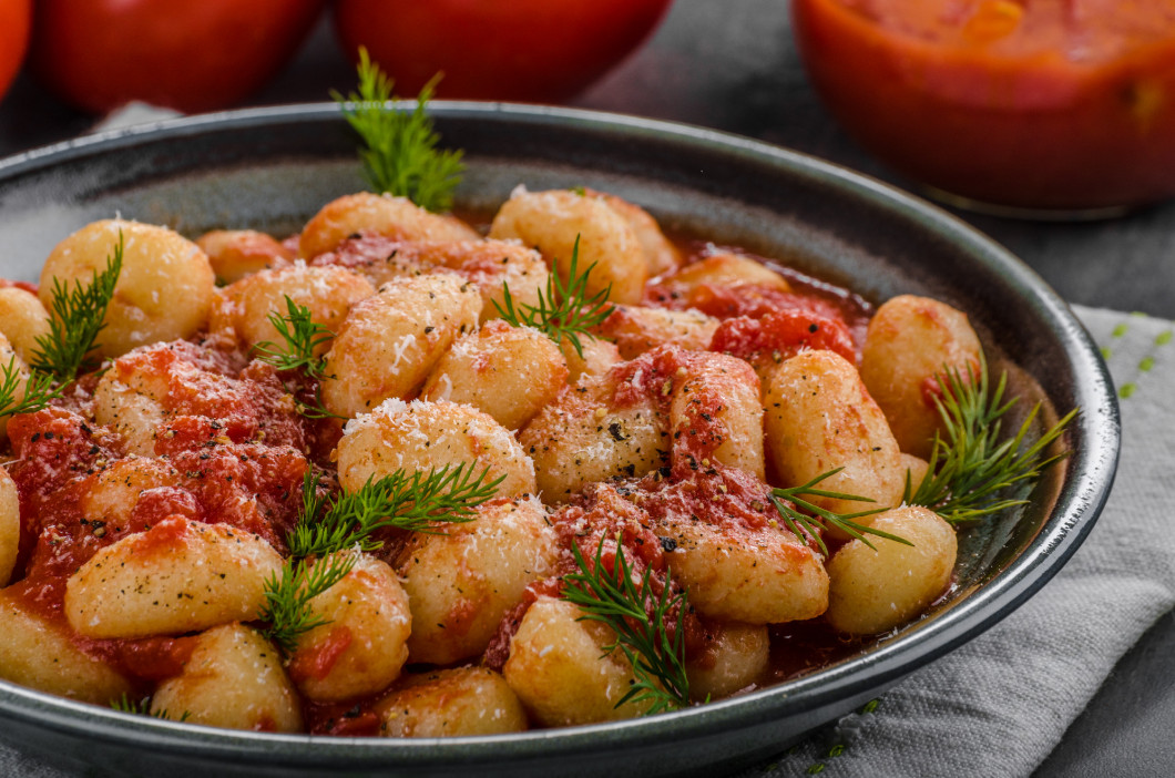 Gnocchi tomato sauce herbs